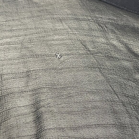 Smithsonian Institution Womens Sheer Black Button Front Floral Blouse Sz XL - Picture 9 of 12